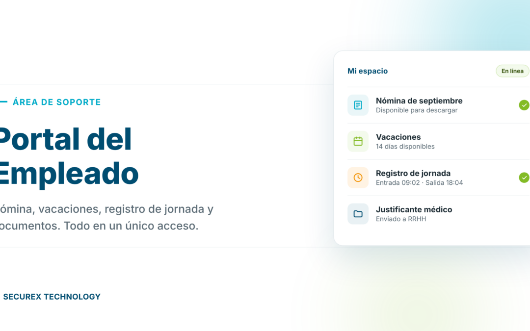 Portal del Empleado de Securex: nómina y vacaciones en un clic